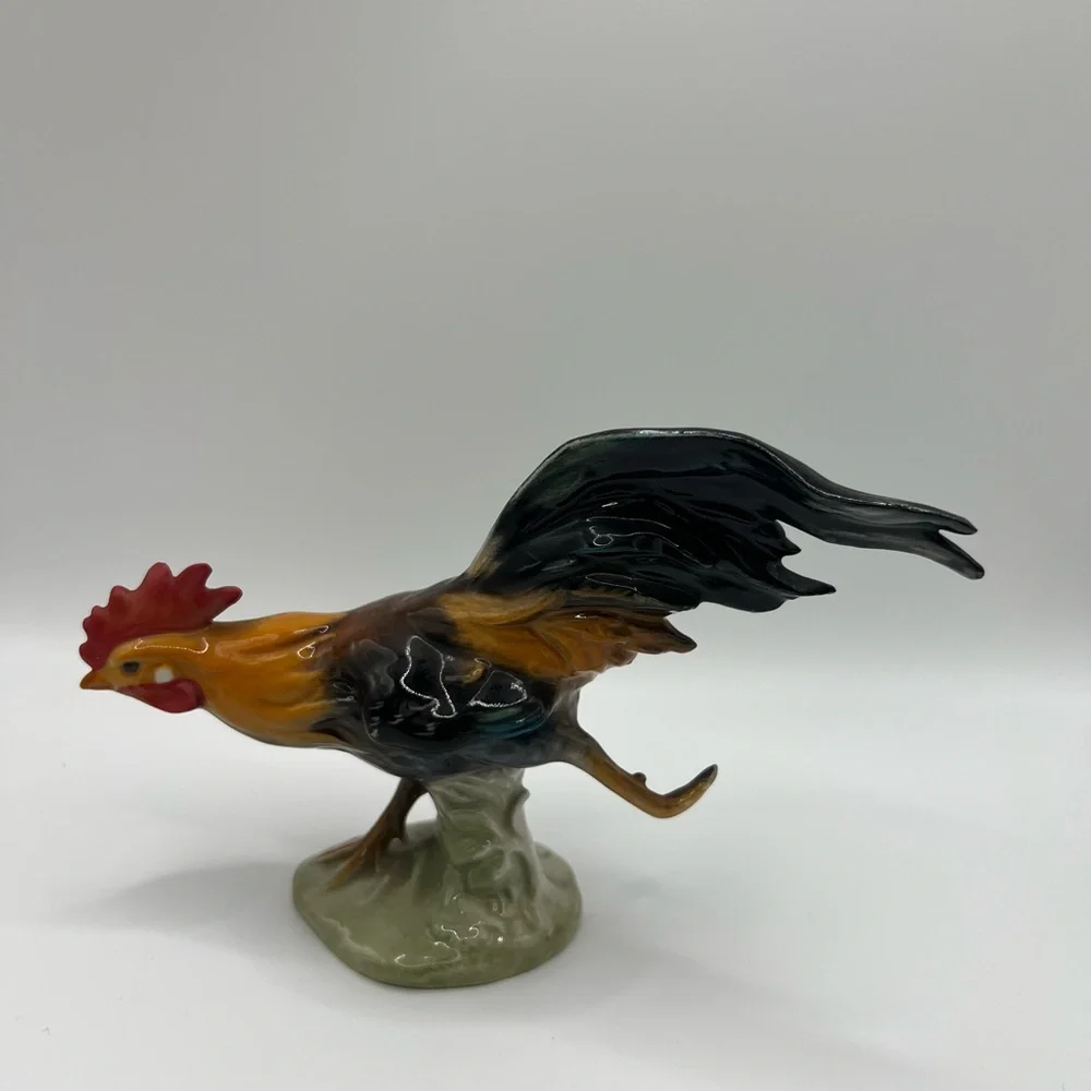 Goebel Hummel CV60 Running Haushahn Rooster Chicken Vintage Collectible Figurine